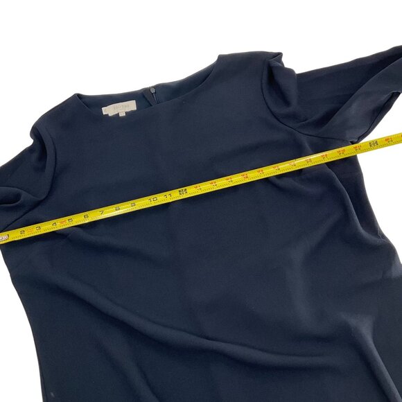 Hobbs London Navy Blue Bell Sleeve Shift Dress Womens UK 18 US 14 lined classic - Picture 7 of 8